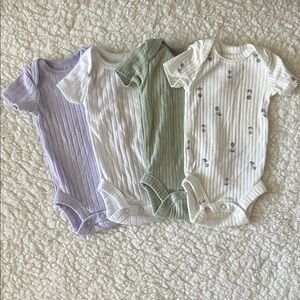 Carter's Pastel and Floral Baby Bodysuits